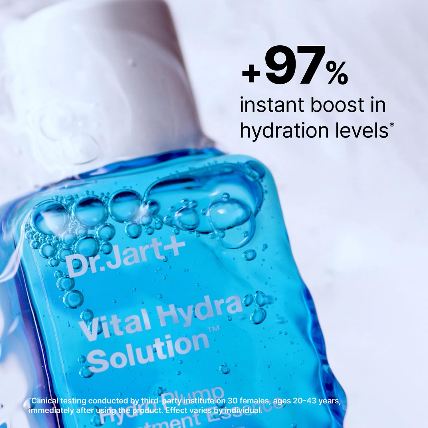 Dr.Jart+ Vital Hydra Solution Hydro Plump Treatment Korean Essence with Hyaluronic Acid for Glass Skin| Korean Skin Care, 5.07 Fl Oz