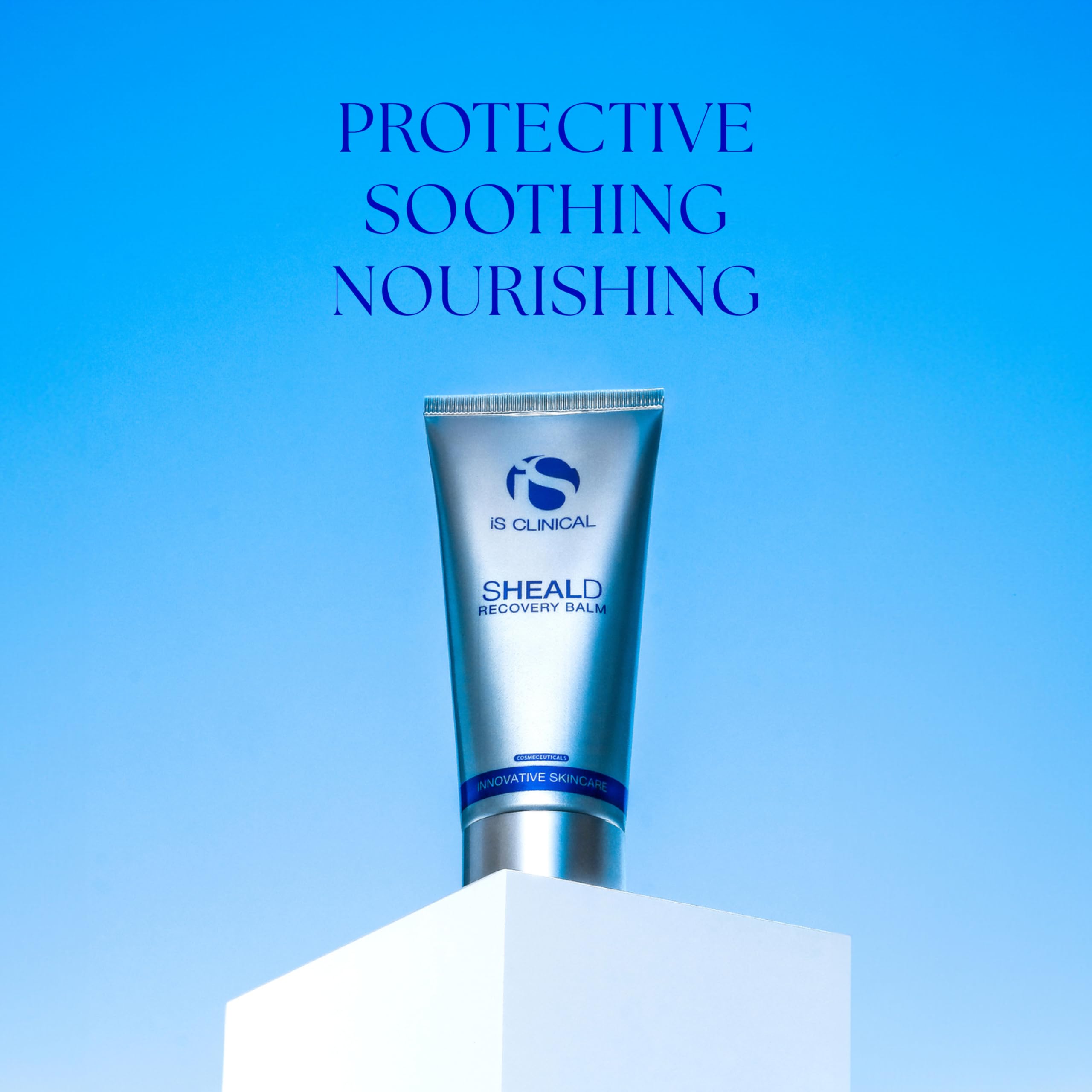 iS CLINICAL Sheald Recovery Balm, hydrating dry skin face moisturizer with healing properties.