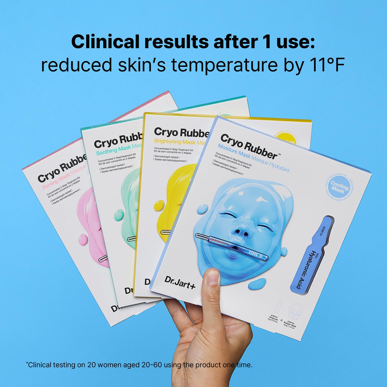Dr.Jart+ Cryo Rubber Cooling Korean Face Mask with Serum Ampoule| Korean Skin Care | Travel Size